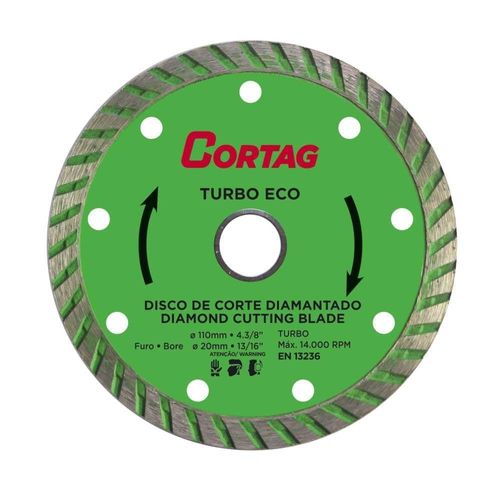 Disco Diamantado Turbo 4.3/8" 110x20mm Eco Cortag