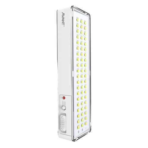 Luminária de Emergência LED Barra Branca 4W Luz Branca 200 lúmens