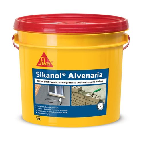 Aditivo Plastificante e Estabilizador Sikanol 18L Sika