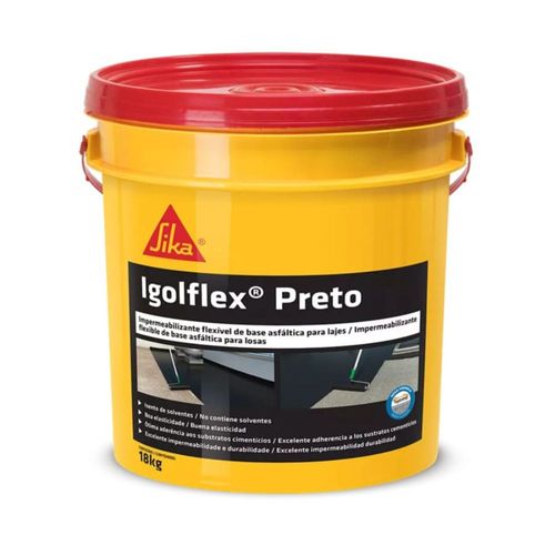 Impermeabilizante Asfáltico Igolflex Preto 18l Sika