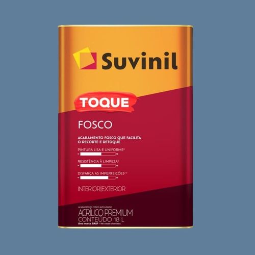 Tinta Premium Acrílica Fosco Toque Jeans Lavado 18L Suvinil