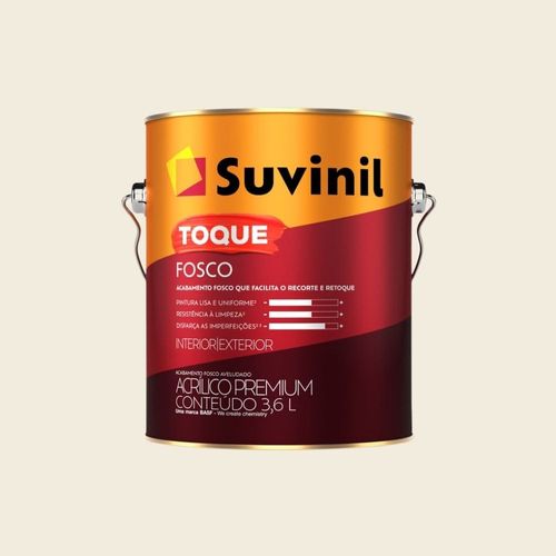 Tinta Premium Acrílica Fosco Toque Branco 0,9L Suvinil