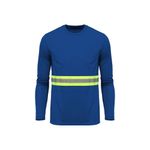 Camiseta-Poliester-Azul-Gola-Careca-Manga-Curta-Refletiva-Tam-G-Amalfi