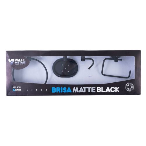 Kit Acessórios para Fixar ABS Brisa Matte com 5 peças Preto