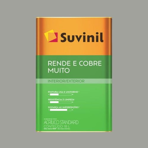 Tinta Standard Acrílica Fosco Rende e Cobre Elefante 18L Suvinil