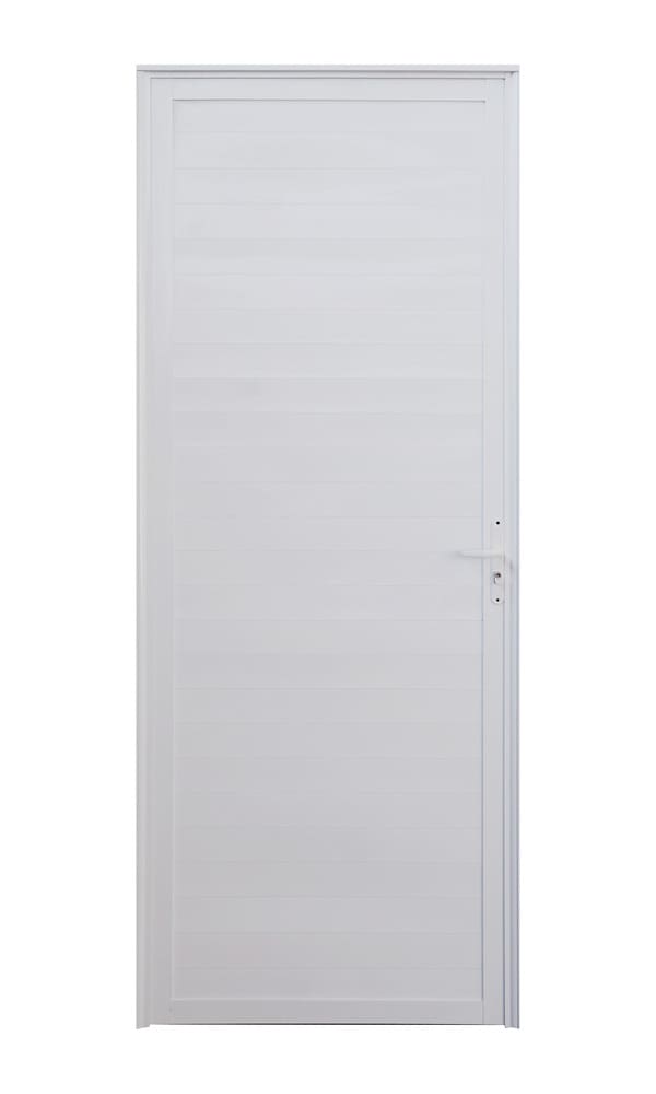 Porta-Laminada-Fechada-Aluminio-Branco-Esquerdo-210x90cm