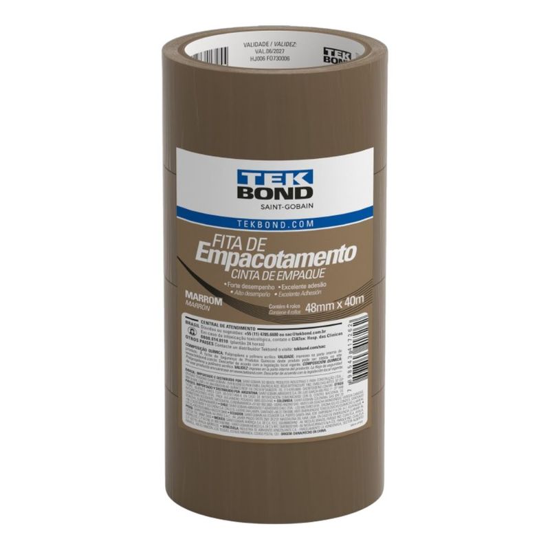 Fita-de-Empacotamento-Marrom-48mmx45m-com-4-Rolos-Tekbond