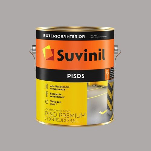 Tinta Premium Acrílica Fosco Piso Cinza 3,6L Suvinil