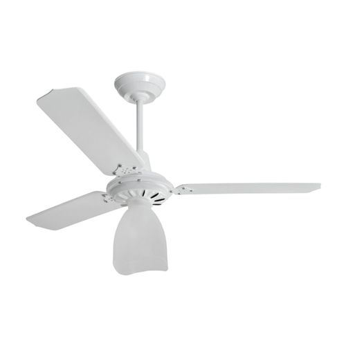 Ventilador de Teto Lumi Branco 1 Lâmpada Controle Parede 127V