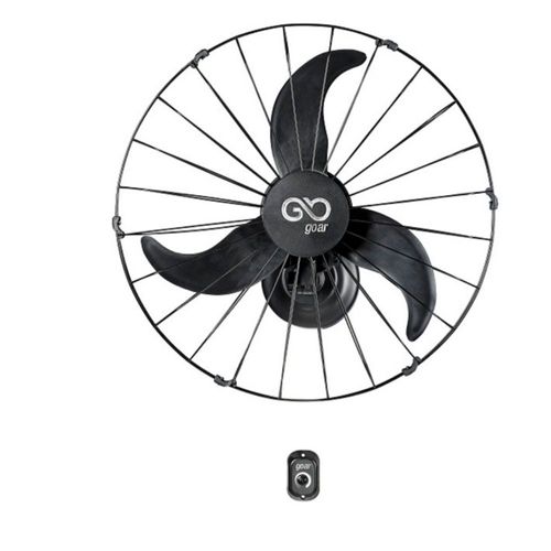 Ventilador de Parede V60 Preto com 3 Pás 60cm 150W 127V