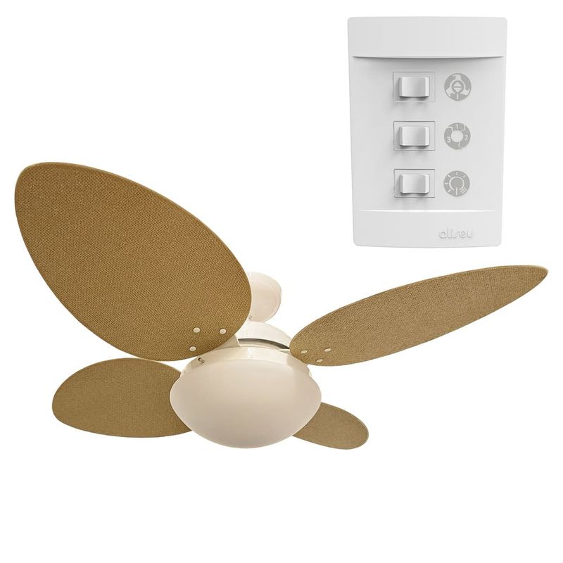 Ventilador-de-Teto-Vime-Natural-2-Lampadas-E27-Controle-Parede-220V