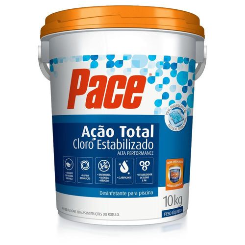 Cloro para Piscina Pace Ação Total 10Kg HTH