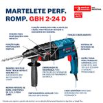 Combo-Martelete-Perfura-Rompedor-GBH2-24D---Esmerilhadeira-GWS850-127V