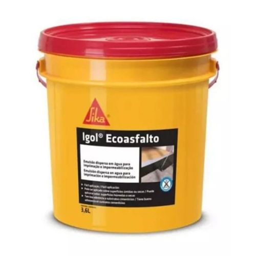 Impermeabilizante EcoAsfática Igol Pintura 3,6l Sika