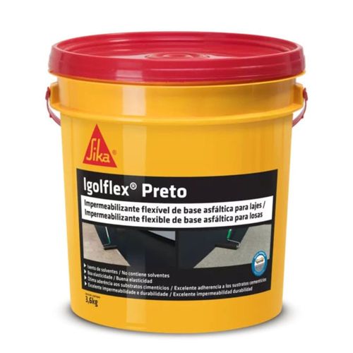 Impermeabilizante Asfáltico Igolflex Preto 3,6l Sika