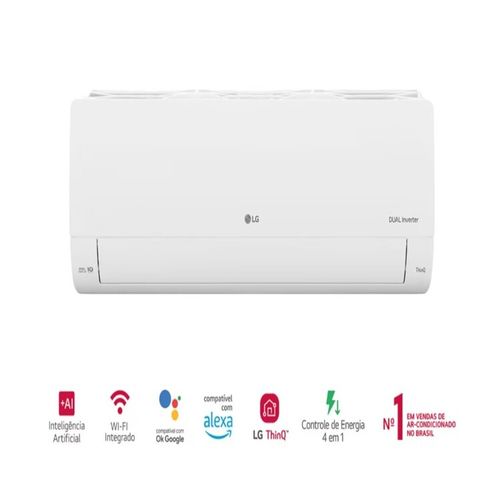 Ar Condicionado Inverter LG Dual Voice Bi Split 12000 Btus Frio 220V