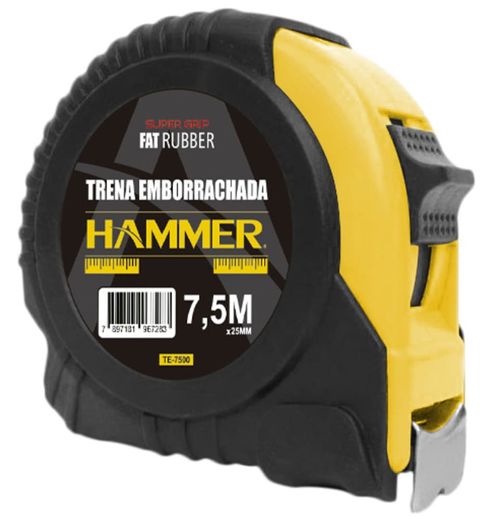 Trena Emborrachada com Imã 7,5m 25mm Hammer