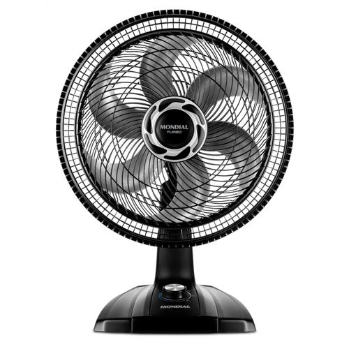 Ventilador de Mesa Turbo Vt40 Nb Preto com 6 Pás 40cm 140w 127V