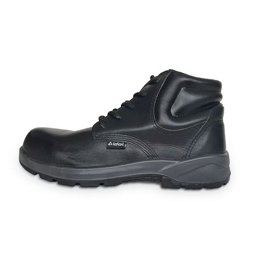 Bota Couro de Vaqueta Preto Bico Composite CA41923 N37 Idol