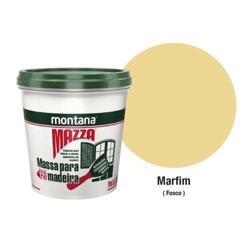 Massa para Madeira Mazza Marfim 400g Montana