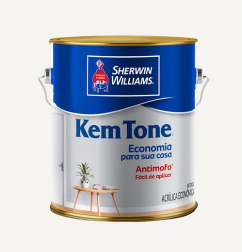 Tinta Econômica Acrílica Fosco Kemtone Branco 3,6L