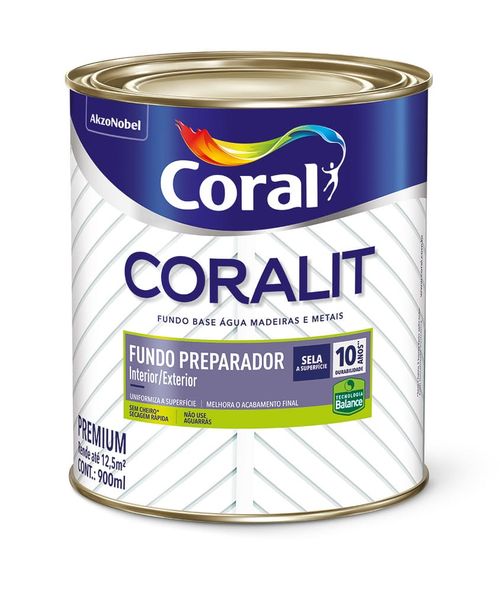 Fundo Preparador de Superfícies Branco 0,9L Coral