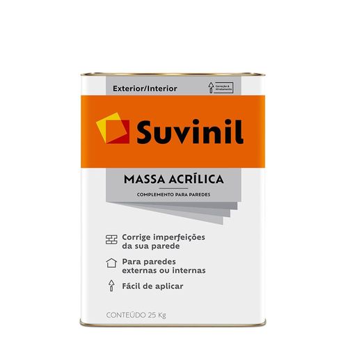 Massa Acrílica Lata 25Kg Suvinil