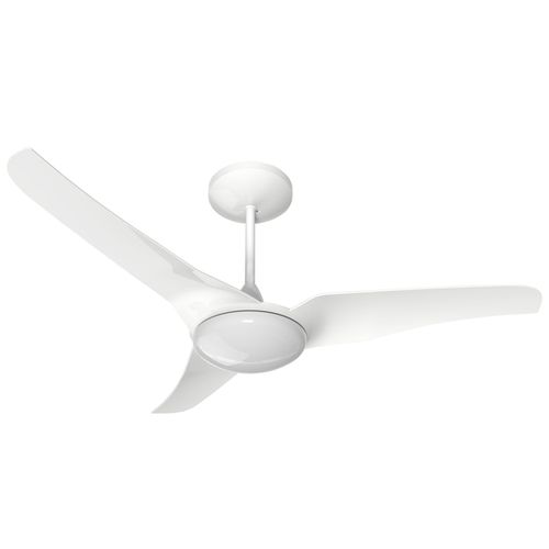 Ventilador de Teto Slim Branco LED Controle Parede 220V