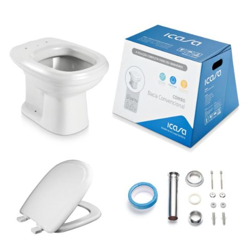 Kit-Vaso-Sanitario-Convencional-Saida-Vertical-Sabatini-Branco-Icasa