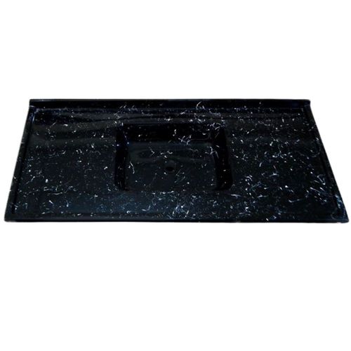 Pia para Cozinha Sintética Soft 120x53cm Onix com Cuba Central