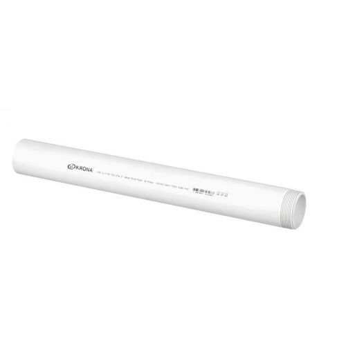 Tubo Roscável Água Fria PVC Branco 3m 3/4" Krona