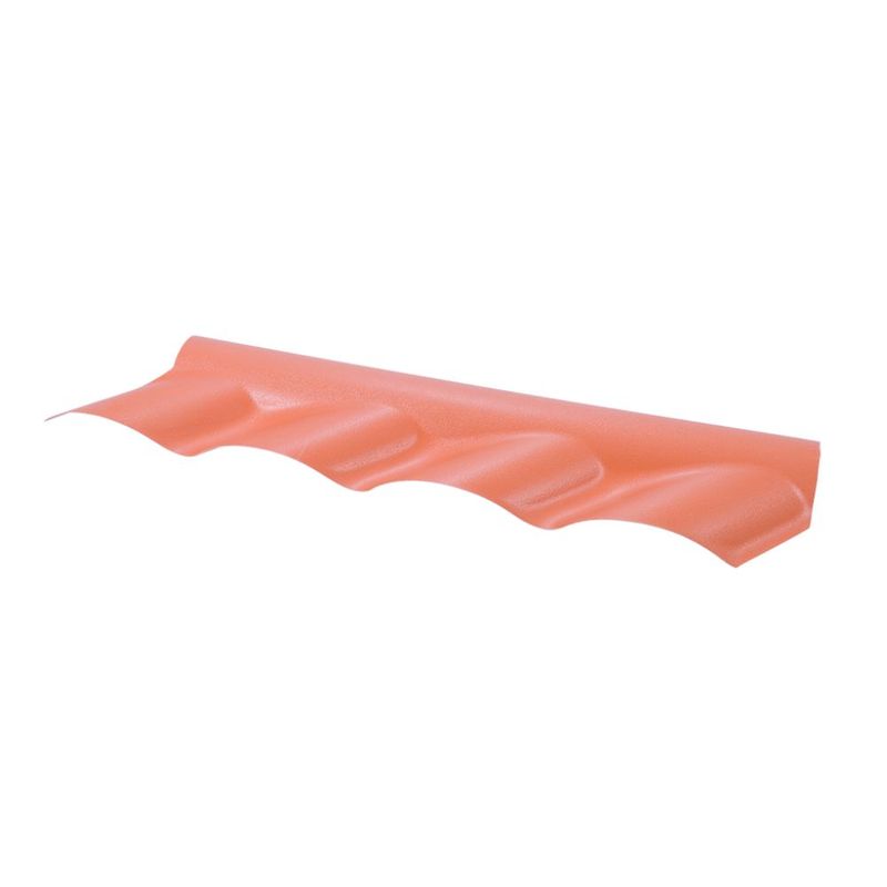 Cumeeira-Espigao-Inferior-PVC-Articulada-Terracota-81x29cm-Afort