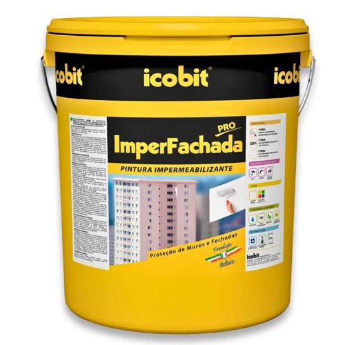 Impermeabilizante Acrílico Elastomérico Imper Fachada 20Kg Icobit