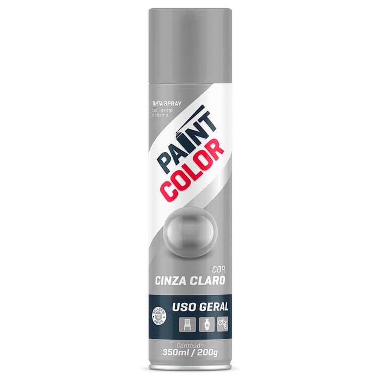 Tinta-Spray-Uso-Geral-Cinza-Claro-350ml-Paintcolor