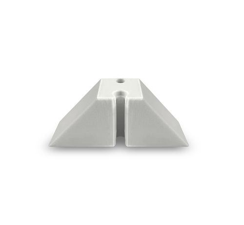 Calço para Telha PVC Trapézio Branco 3,5x10cm Lux Telhas