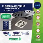 Grelha-Redonda-Fecho-Automatico-Max-ABS-Cromada-15cm-DN150-Estrela