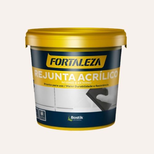 Rejunte Acrílico Cinza Platina 1kg Fortaleza