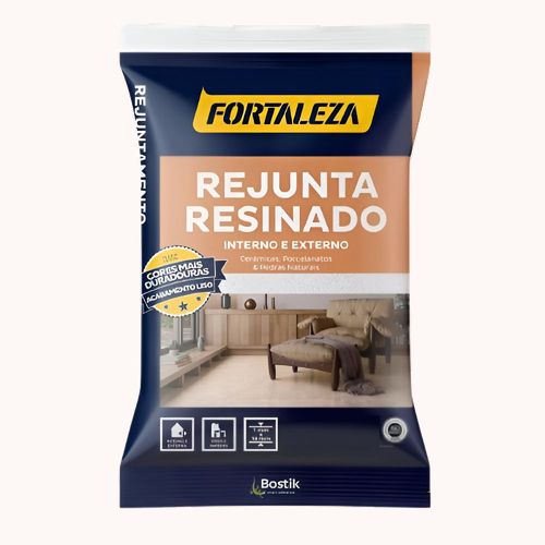 Rejunte Resinado Porcelanato Branco 5kg Fortaleza