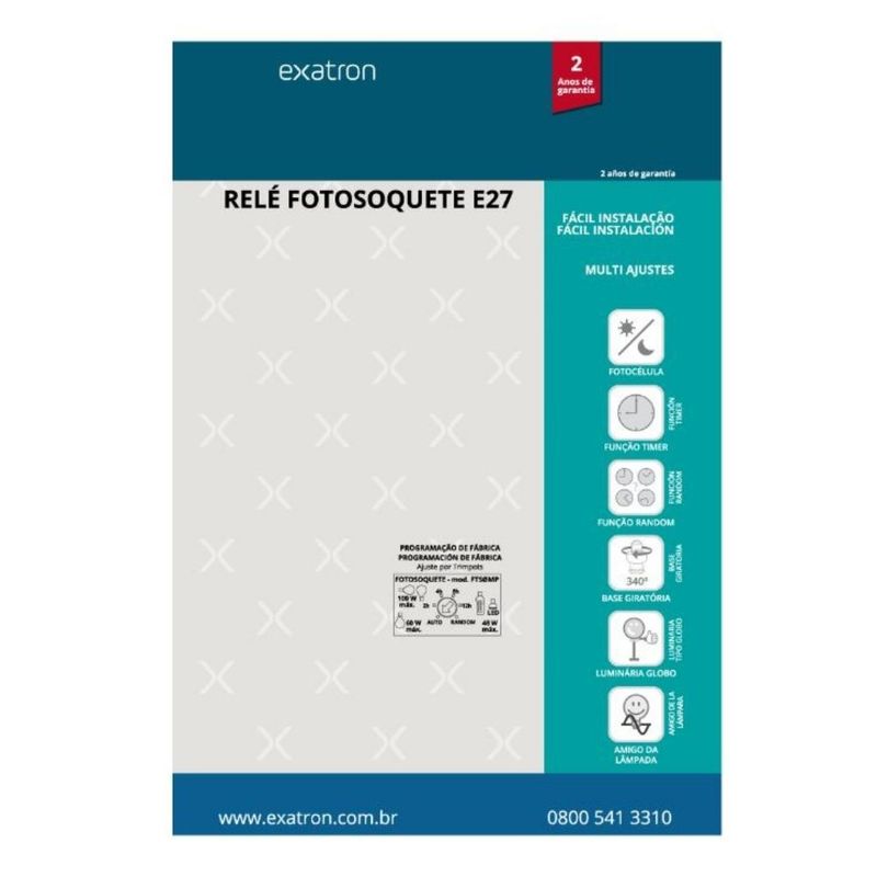 Rele-Fotosquete-E27-60W-Bivolt-Ajuste-por-Chave-com-Fotocelula-FTS0MP