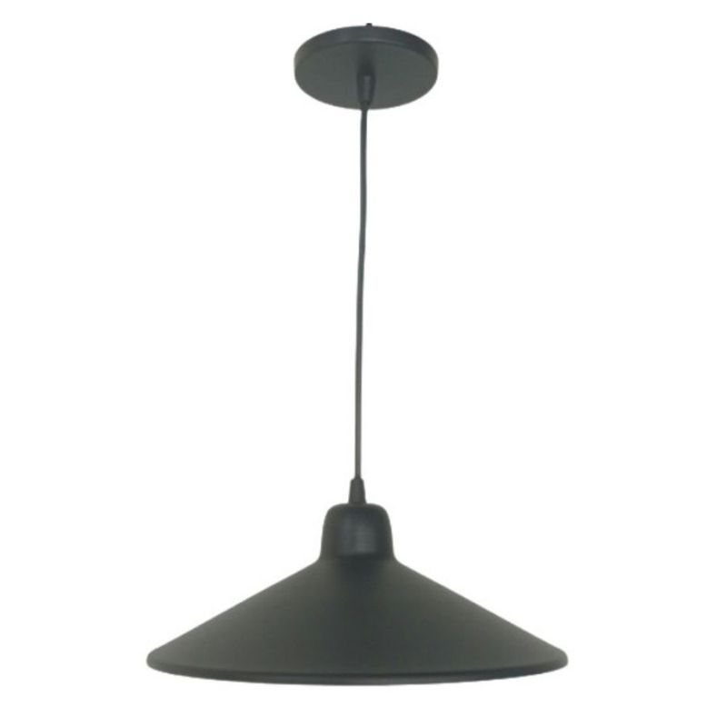 Pendente-Chapeu-Chines-em-Aluminio-Preto-para-1-Lampada-E27