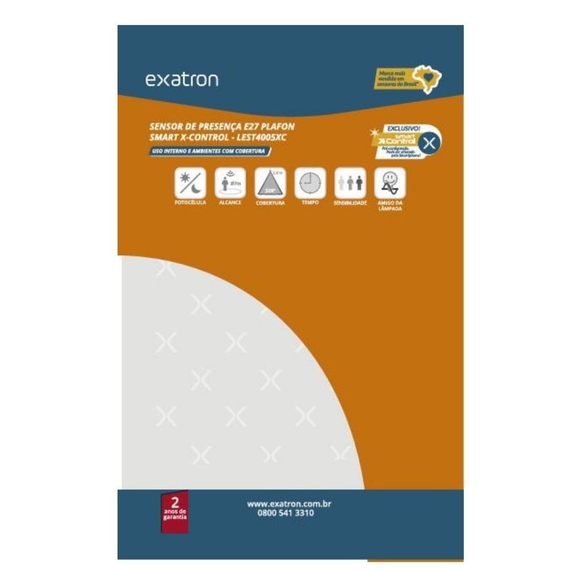 Sensor-de-Presenca-Plafon-Soquete-E27-APP-Xcontrol-LEST4005XC