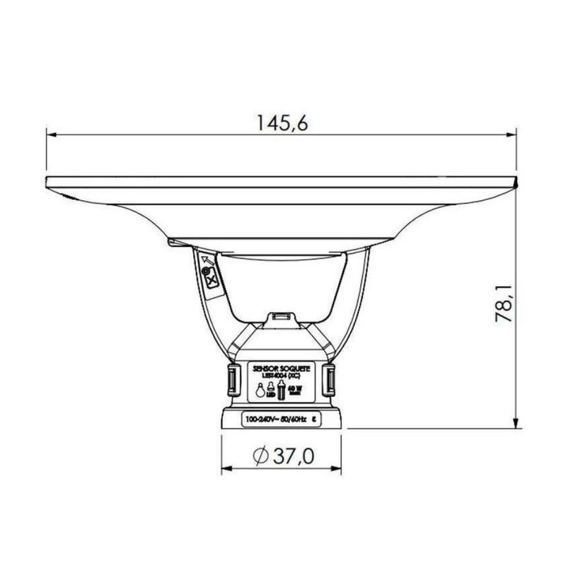 Sensor-de-Presenca-Plafon-Soquete-E27-APP-Xcontrol-LEST4005XC