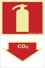 Placa-Contra-Incendio-Extintor-Co2-20x30cm-em-PVC-Fotoluminescente