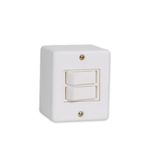 Conjunto-de-Sobrepor-2-Interruptores-Simples-6A-250V-Branco-Box