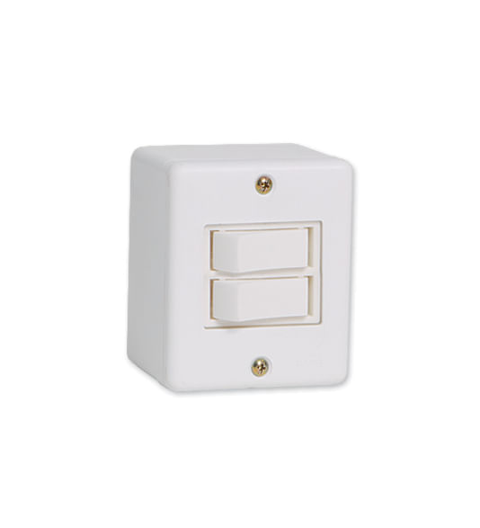 Conjunto-de-Sobrepor-2-Interruptores-Simples-6A-250V-Branco-Box