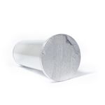 Pe-Tubular-para-Movel-com-Sapata-e-Bucha-125mm-Aluminio-Polido