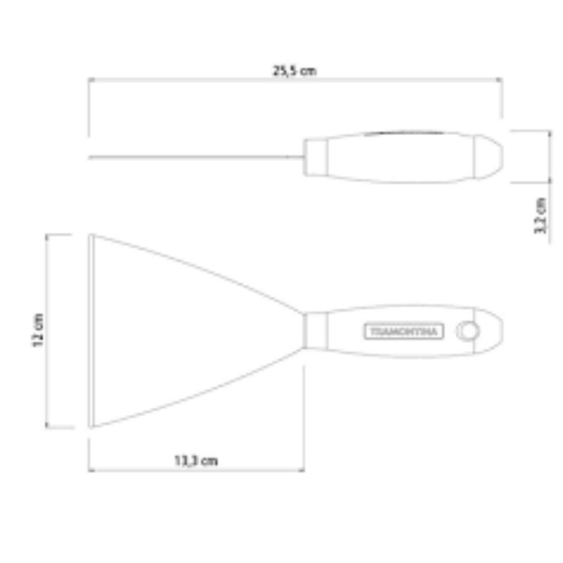 Espatula-Aco-Carbono-Cabo-Madeira-12cm-Tramontina