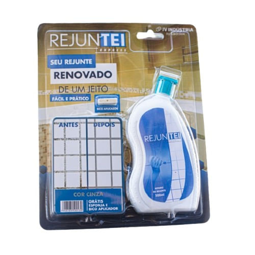 Renovador de Rejunte Cinza 200ml Rejuntei