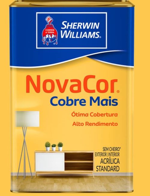 Tinta Standard Acrílica Fosco Novacor Cobre Mais Amarelo Sol 18L