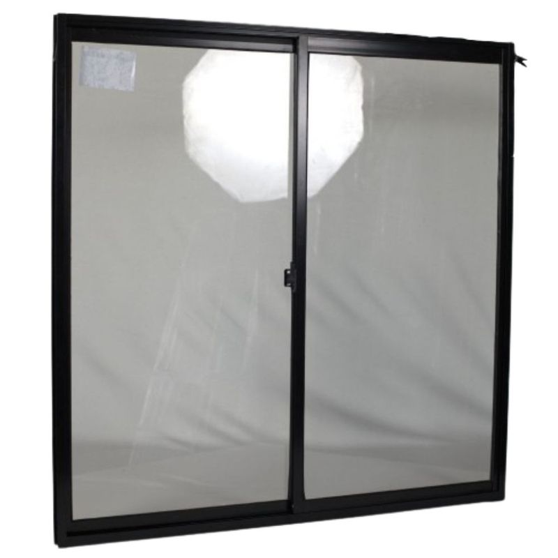 Janela-de-Correr-2-Folhas-sem-Grade-Aluminio-Preto-100x150cm